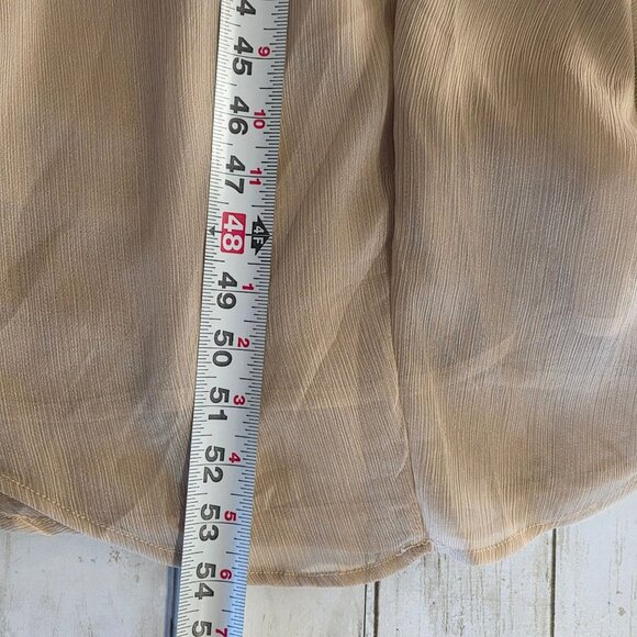 Ivy City Abbie Chiffon Maxi Dress Champagne Chiffon Elegant Party Wedding - Picture 6 of 11